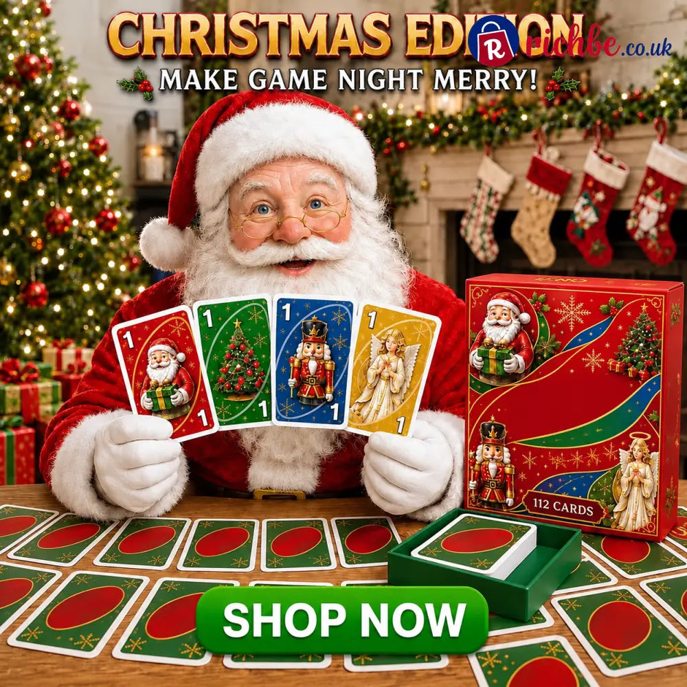 🔥Last Day 49% OFF🎉-🃏Christmas Cards Edition🎄 Holiday Family Card Game with 112 Festive Cards