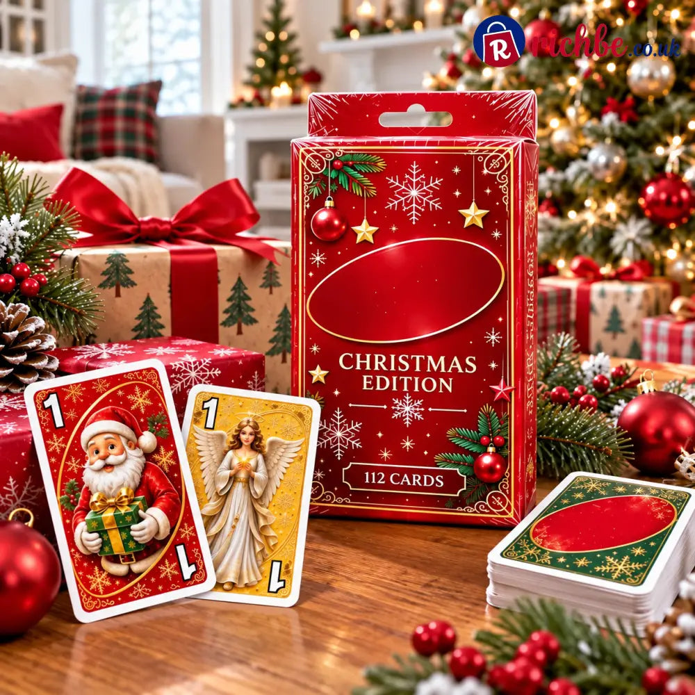 🔥Last Day 49% OFF🎉-🃏Christmas Cards Edition🎄 Holiday Family Card Game with 112 Festive Cards