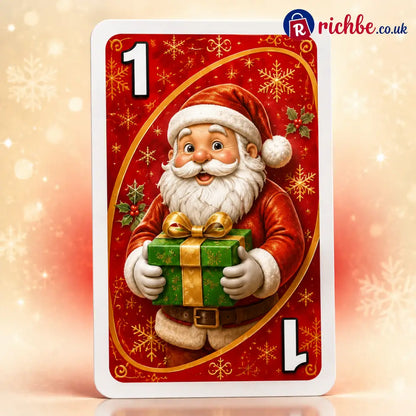 🔥Last Day 49% OFF🎉-🃏UNO Christmas Edition🎄 Holiday Family Card Game with 112 Festive Cards