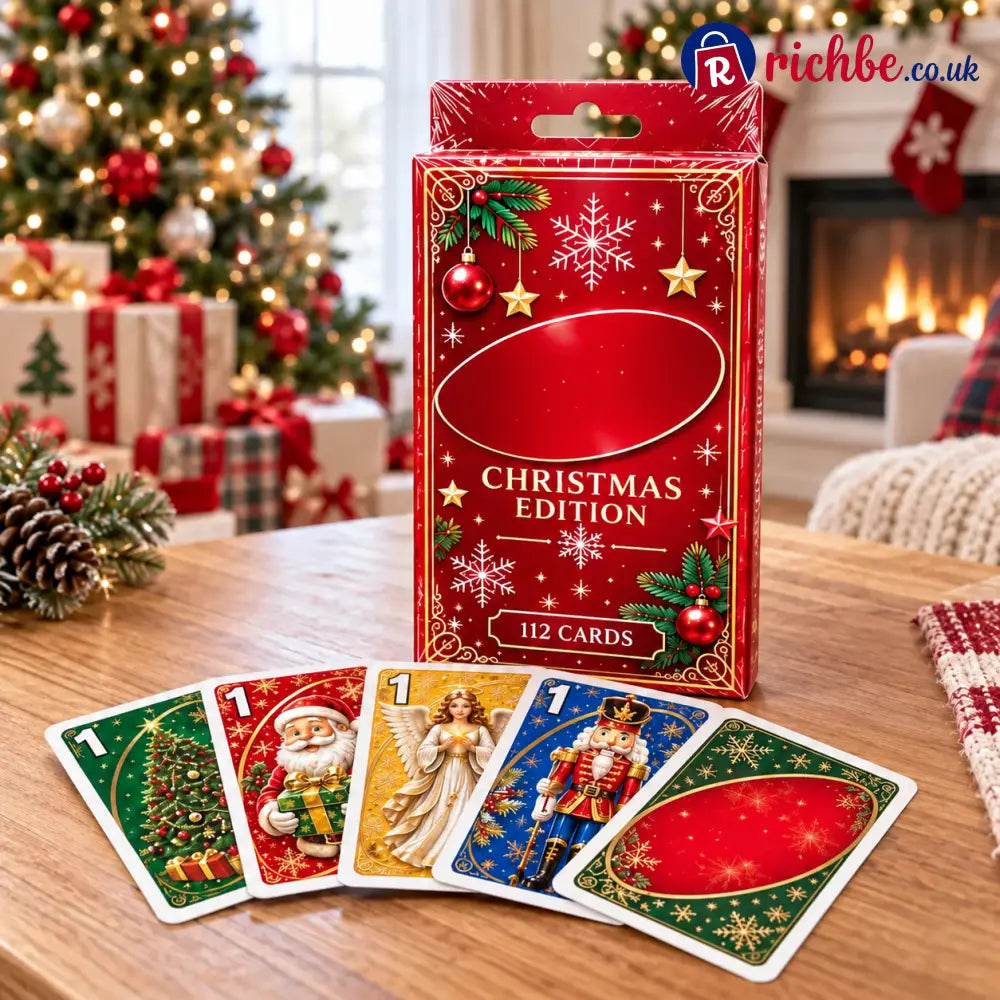 🔥Last Day 49% OFF🎉-🃏Christmas Cards Edition🎄 Holiday Family Card Game with 112 Festive Cards