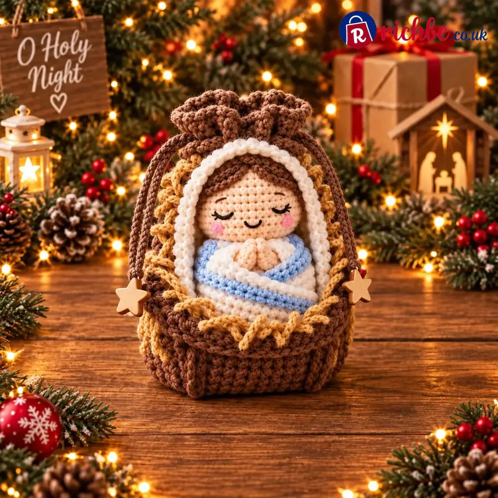 ⏰Last Day 49% OFF - 🎄 Christmas Crochet Character Gift Pouch | Reusable Drawstring Gift Bag, 12 Festive Designs - ⭐
