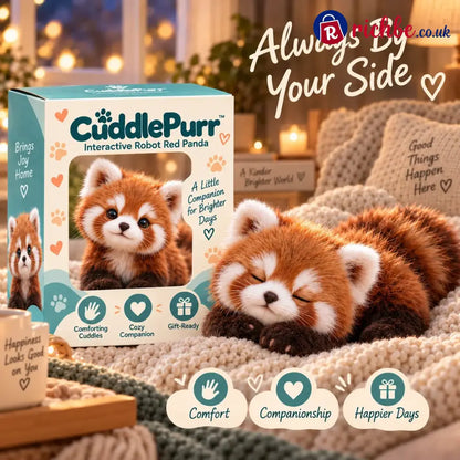 Last Day 49% OFF-🐾❤️ Cuddlepurr™ Red Panda – Interactive Plush Companion | A Little Friend A Lot Of Love