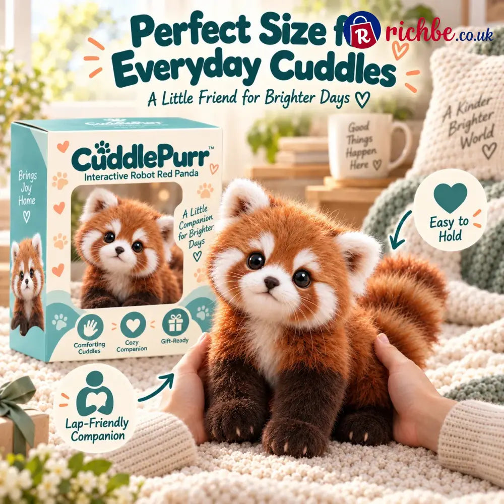 🐾❤️ Cuddlepurr™ Red Panda – Interactive Plush Companion | A Little Friend A Lot Of Love
