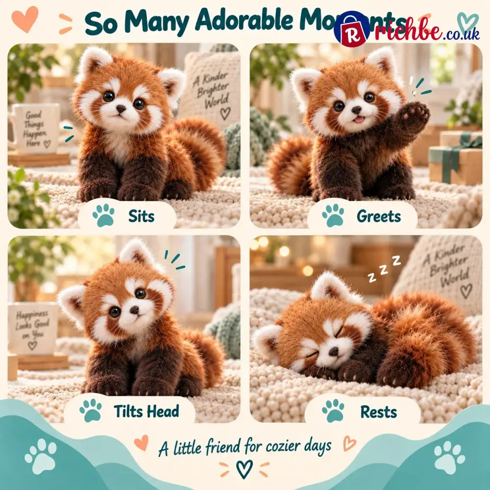 🐾❤️ Cuddlepurr™ Red Panda – Interactive Plush Companion | A Little Friend A Lot Of Love