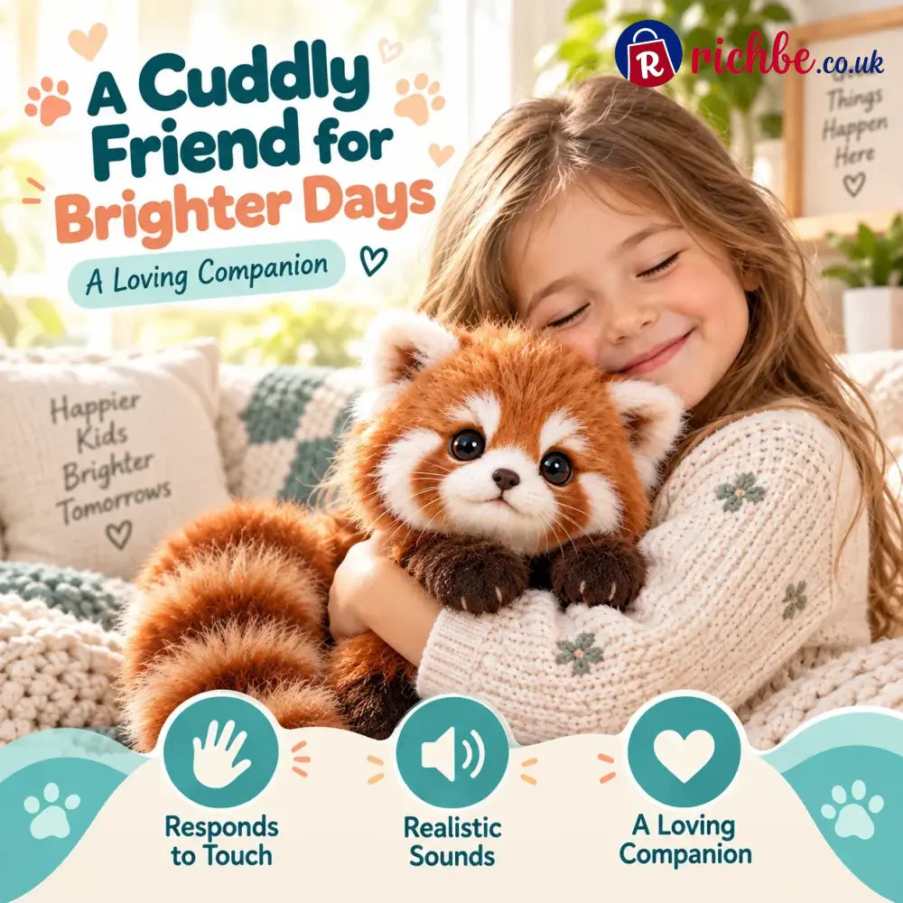 Last Day 49% OFF-🐾❤️ Cuddlepurr™ Red Panda – Interactive Plush Companion | A Little Friend A Lot Of Love