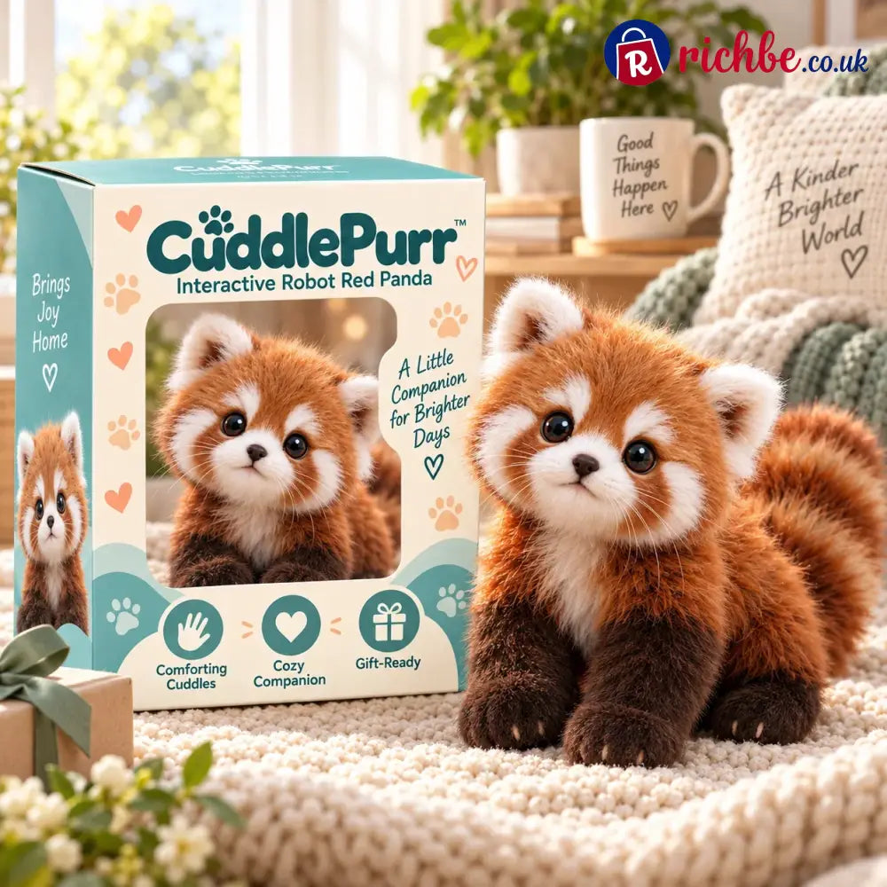 Last Day 49% OFF-🐾❤️ Cuddlepurr™ Red Panda – Interactive Plush Companion | A Little Friend A Lot Of Love