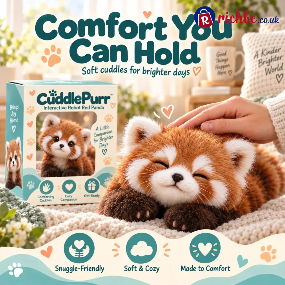 🐾❤️ Cuddlepurr™ Red Panda – Interactive Plush Companion | A Little Friend A Lot Of Love