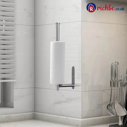 🔥LAST DAY 49% OFF-✨ EasyRoll Paper Towel Holder:No Drill Wall Mount 🧻