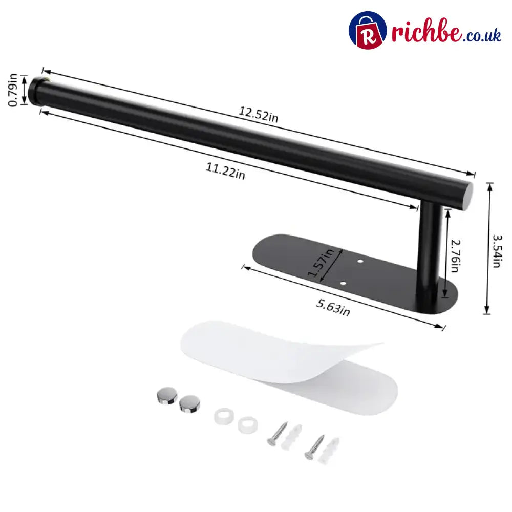 🔥LAST DAY 49% OFF-✨ EasyRoll Paper Towel Holder:No Drill Wall Mount 🧻
