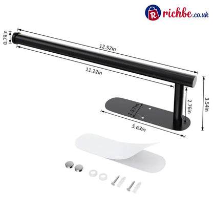 🔥LAST DAY 49% OFF-✨ EasyRoll Paper Towel Holder:No Drill Wall Mount 🧻