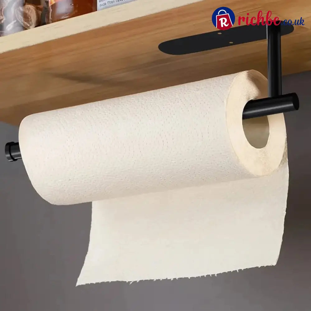 🔥LAST DAY 49% OFF-✨ EasyRoll Paper Towel Holder:No Drill Wall Mount 🧻