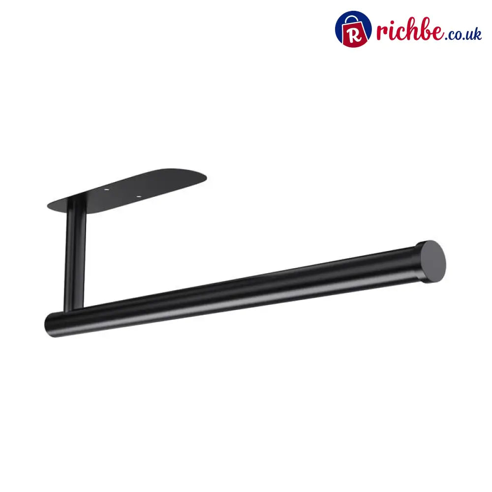 🔥LAST DAY 49% OFF-✨ EasyRoll Paper Towel Holder:No Drill Wall Mount 🧻 - Black