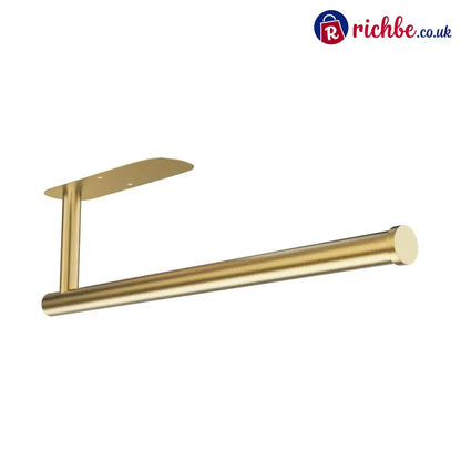🔥LAST DAY 49% OFF-✨ EasyRoll Paper Towel Holder:No Drill Wall Mount 🧻 - Gold