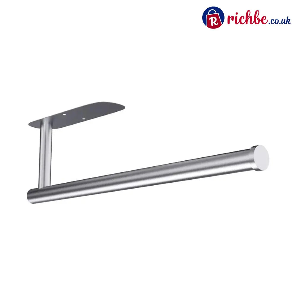 🔥LAST DAY 49% OFF-✨ EasyRoll Paper Towel Holder:No Drill Wall Mount 🧻 - Silver