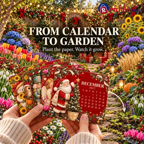 🗓️ Christmas Limited-Edition, 🪴 Eco-Friendly Plantable “Timeless” Seed Calendar 2027