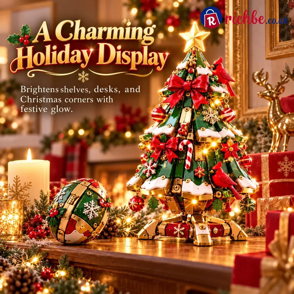 🔥 Last Day 49% Off 🔥 Egg-to-christmas Tree™ Magical Transforming Toy – Cardinal Christmas Tree Holiday Gift 🎄🎁✨