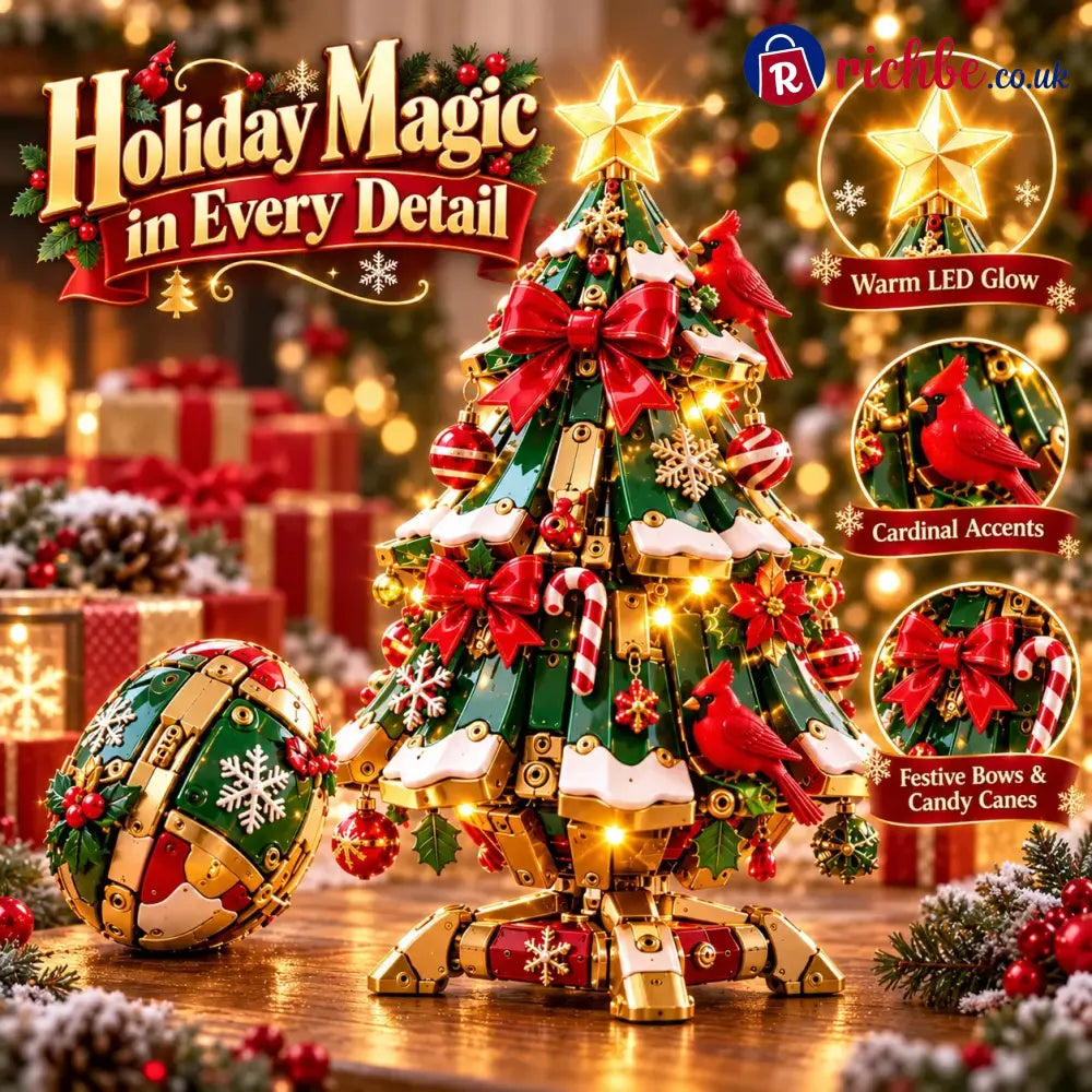 🔥 Last Day 49% Off 🔥 Egg-to-christmas Tree™ Magical Transforming Toy – Cardinal Christmas Tree Holiday Gift 🎄🎁✨
