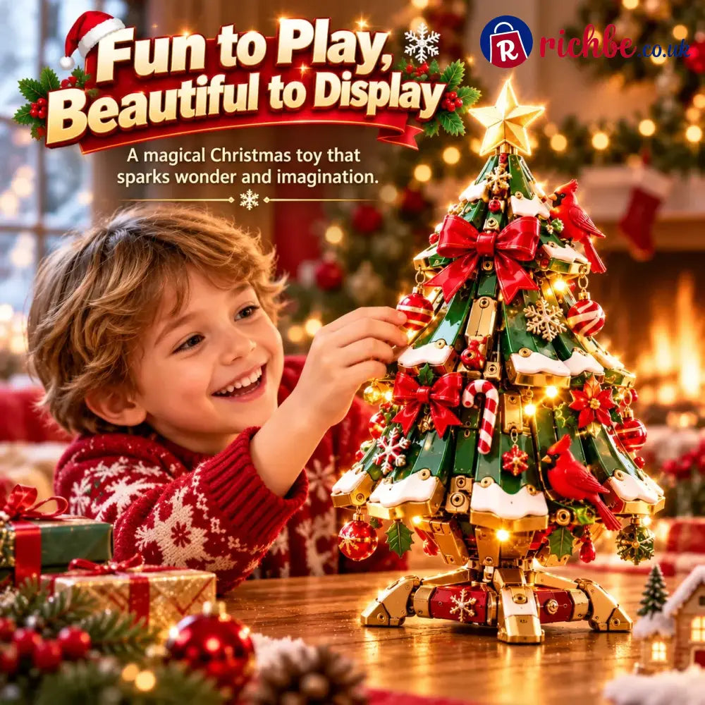 🔥 Last Day 49% Off 🔥 Egg-to-christmas Tree™ Magical Transforming Toy – Cardinal Christmas Tree Holiday Gift 🎄🎁✨