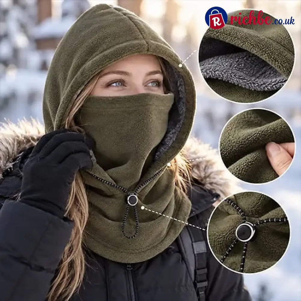 🔥LAST DAY 49% OFF - Fleece Double Layer Integrated Hat