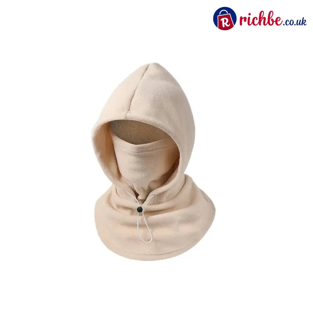 🔥LAST DAY 49% OFF - Fleece Double Layer Integrated Hat - Beige