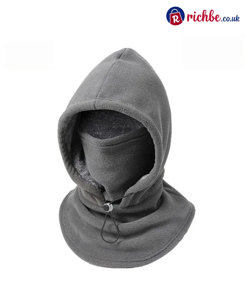 🔥LAST DAY 49% OFF - Fleece Double Layer Integrated Hat - Gray