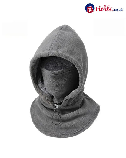 🔥LAST DAY 49% OFF - Fleece Double Layer Integrated Hat - Gray