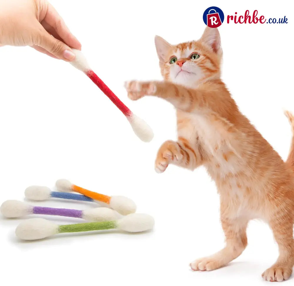 🔥Last Day 49% OFF - ❤️For happy healthy and active indoor cats🐱Swabs Large Size Cat Toys with Catnip (6 pcs/pack)