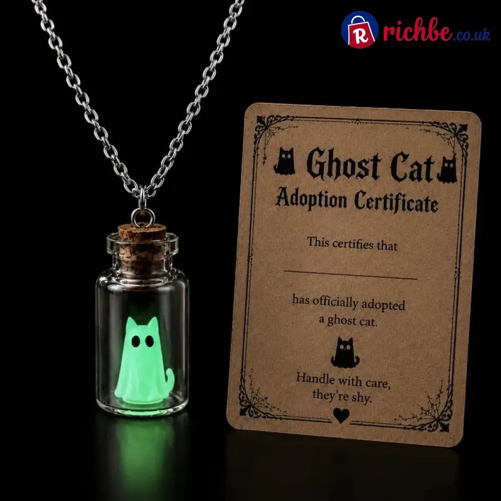 🔥 Last Day 49% OFF-Ghost Adoption Necklace - Ghost Cat