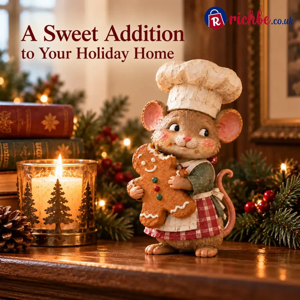 🍪 Gingerbread Mouse Baker Figurine