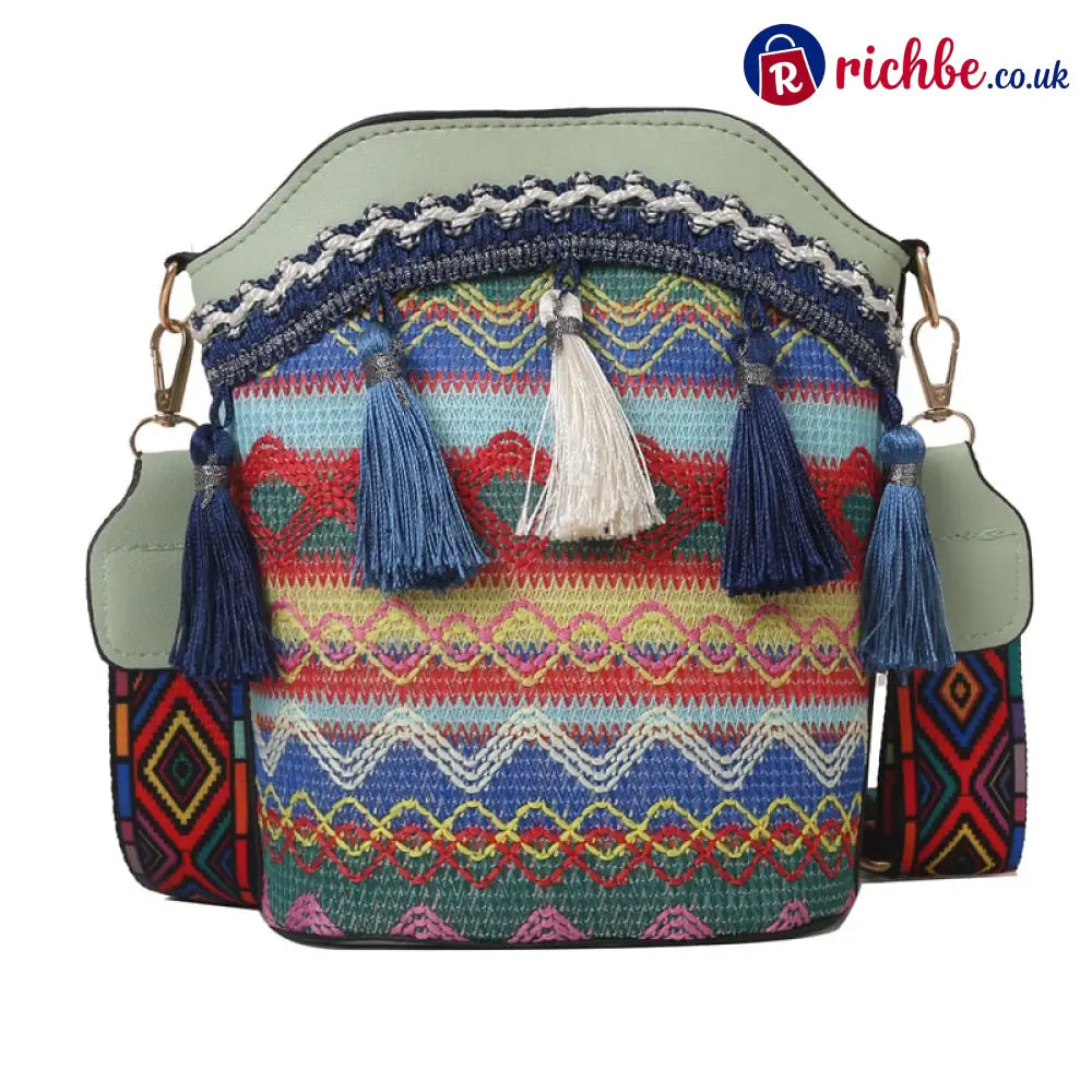 🔥LAST DAY 49% OFF✨Handmade Native American Handbags🧵 - 💚Green(17 in stock) / 20cm x 9.5cm x 18cm