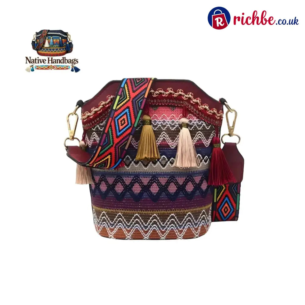 🔥LAST DAY 49% OFF✨Handmade Native American Handbags🧵 - 💝Red Earth(16 in stock) / 20cm x 9.5cm x 18cm