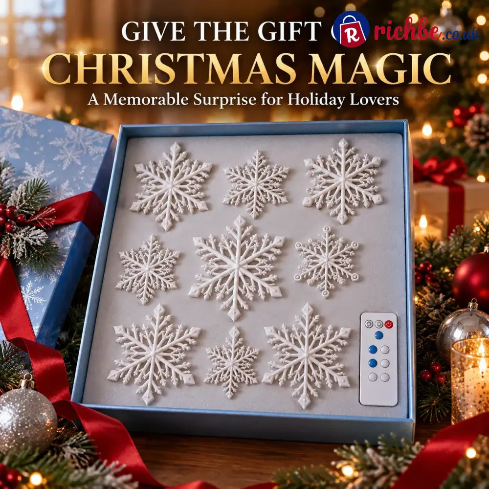 ⏳ Last Day 49% OFF – ❄️ LED Snowflake Wall Lights | 3D Christmas Snowflake Décor with Blue & White Glow Remote Control