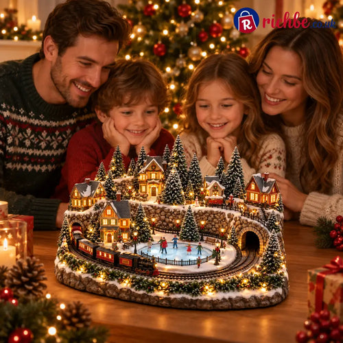 🔥 LAST DAY 49% OFF 🔥 Lighted & Animated Christmas Village Collection ✨ - 🎄 Snowy Christmas Village