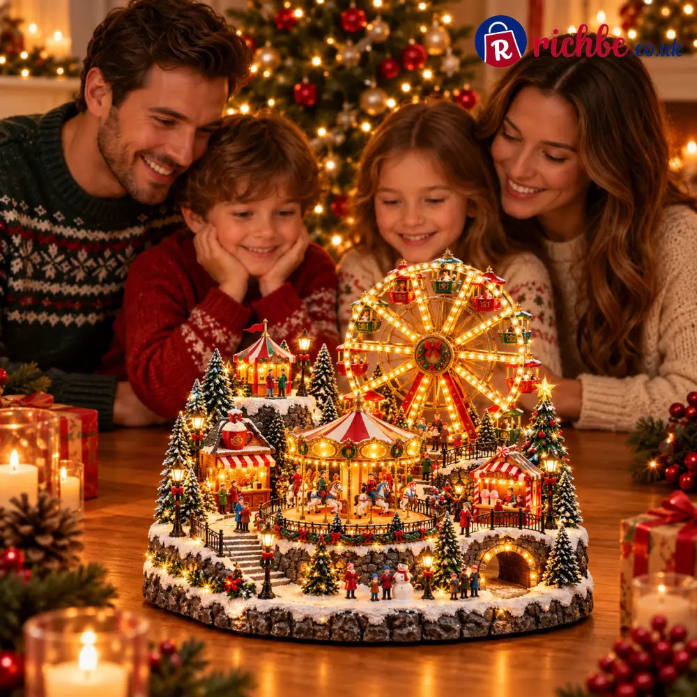 🔥 LAST DAY 49% OFF 🔥 Lighted & Animated Christmas Village Collection ✨ - 🎡 Christmas Wonderland Carnival
