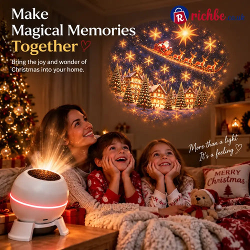🔥LAST DAY 49% OFF -🎄 Magical Christmas Projection Night Light – Transform Any Room Into A Holiday Wonderlan