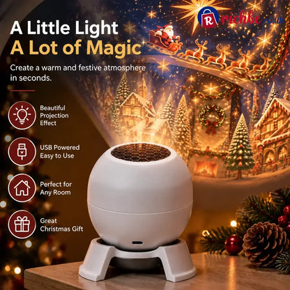 🔥🔥LAST DAY 49% OFF -🎄 Magical Christmas Projection Night Light – Transform Any Room Into A Holiday Wonderland