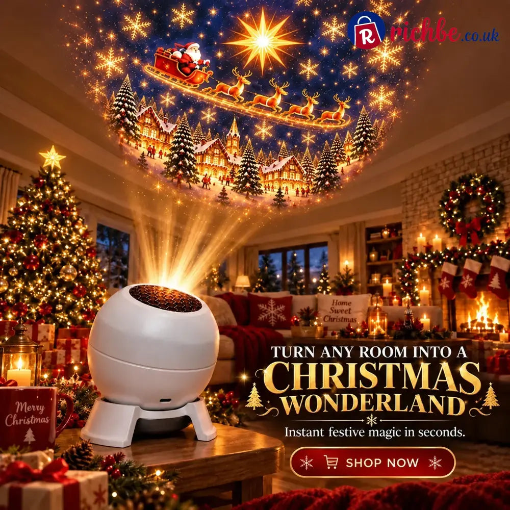 🔥🔥LAST DAY 49% OFF -🎄 Magical Christmas Projection Night Light – Transform Any Room Into A Holiday Wonderland
