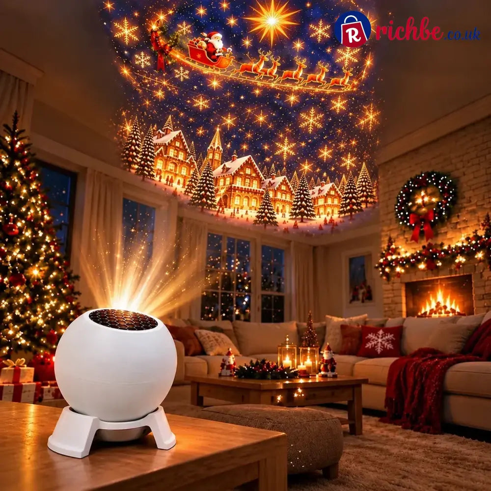 🔥🔥LAST DAY 49% OFF -🎄 Magical Christmas Projection Night Light – Transform Any Room Into A Holiday Wonderland
