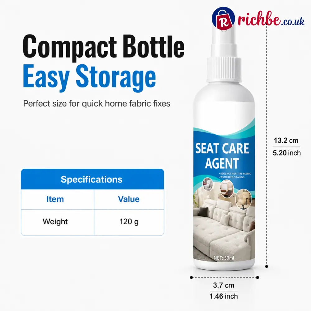 Multi Purpose Carpet and Fabric Cleaner Spray - 100ml (3.38 fl oz) - Hot Sale