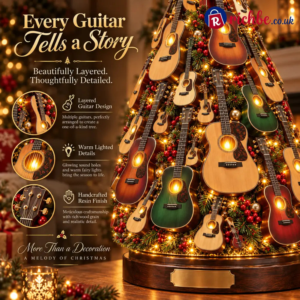 🔥 Last Day 49% OFF 🎸 Musical Guitar Christmas Tree Light