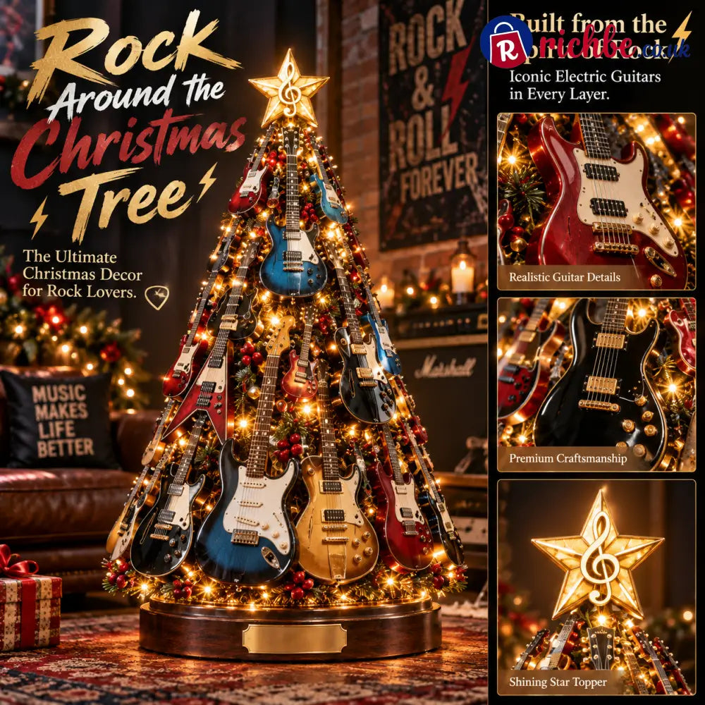 🔥 Last Day 49% OFF 🎸 Musical Guitar Christmas Tree Light