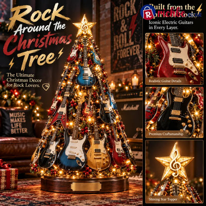 🔥 Last Day 49% OFF 🎸 Musical Guitar Christmas Tree Light