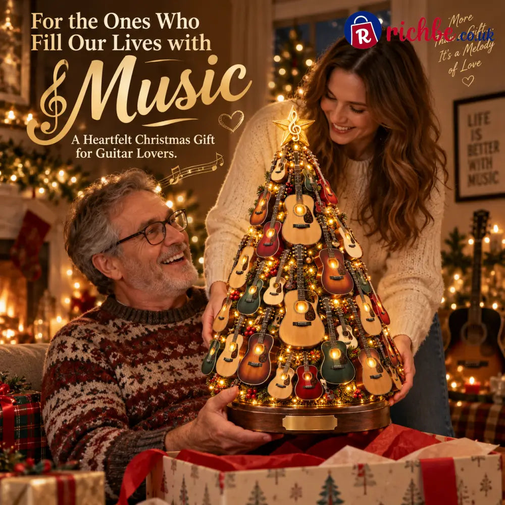 🔥 Last Day 49% OFF 🎸 Musical Guitar Christmas Tree Light