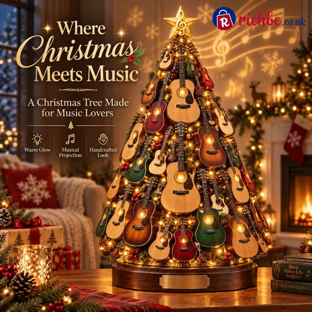 🔥 Last Day 49% OFF 🎸 Musical Guitar Christmas Tree Light - 🎶Acoustic Guitar Edition