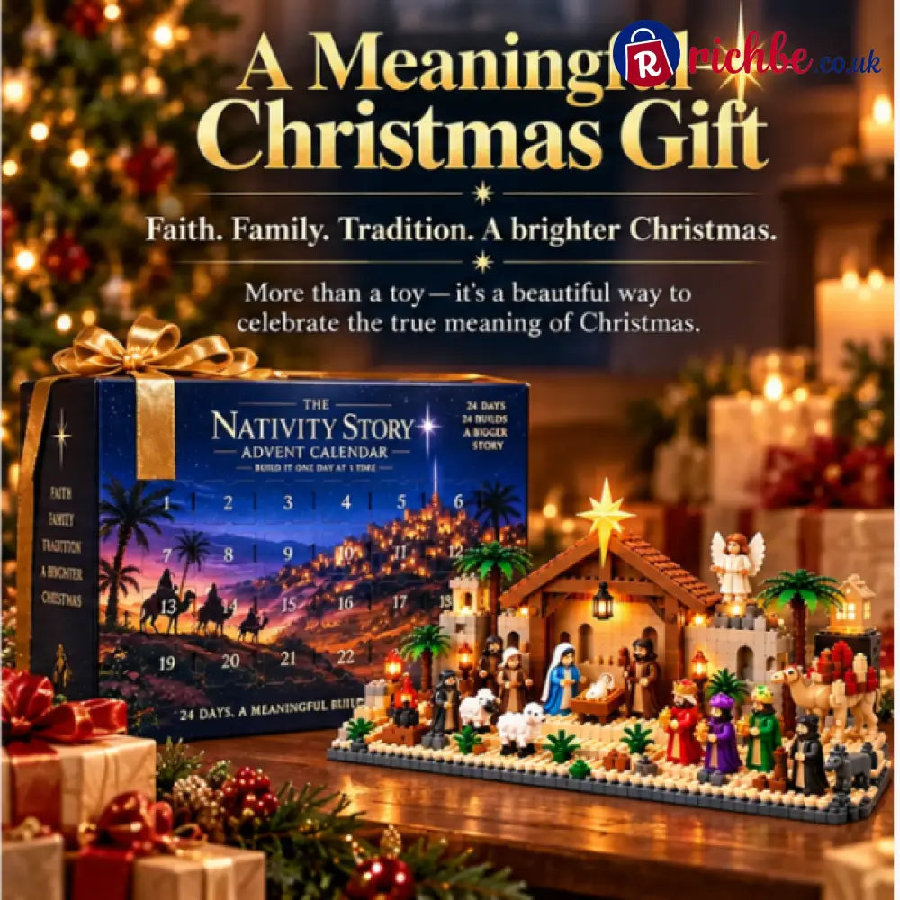 🔥LAST DAY 49% OFF - ✨Nativity Advent Calendar – 24-day Buildable Christmas Nativity Set