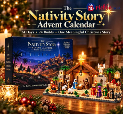 🔥LAST DAY 49% OFF - ✨Nativity Advent Calendar – 24-day Buildable Christmas Nativity Set
