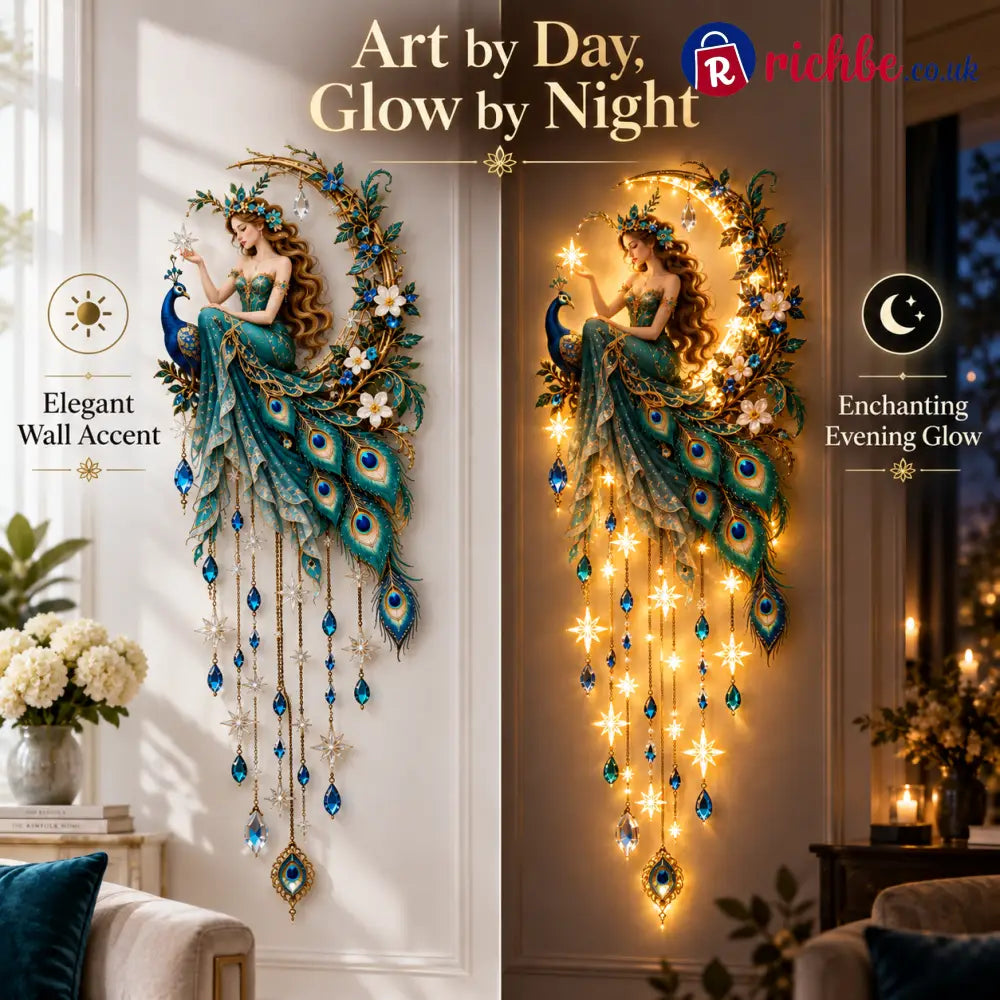 🔥 Last Day 49% OFF🦚 Peacock Fairy Starfall Wall Light
