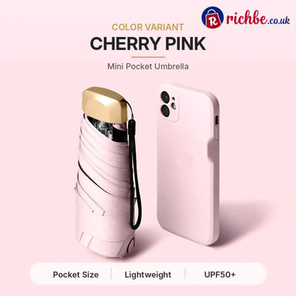 Say Goodbye to Bulky Umbrellas-Dual-Purpose Portable Capsule Umbrella - Light pink - Hot Sale
