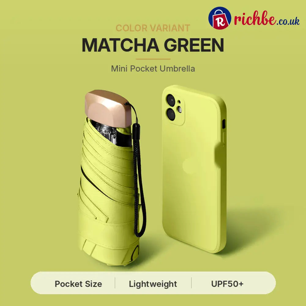Say Goodbye to Bulky Umbrellas-Dual-Purpose Portable Capsule Umbrella - Matcha green - Hot Sale