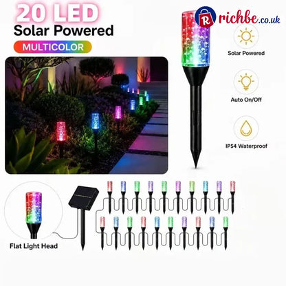 ⏰Last Day 49% OFF ✨Solar Pathway Lights Outdoor Crystal Bubble